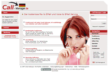 Tablet Screenshot of call-manager.de